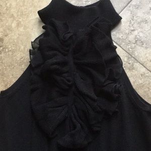 🛑BOGO‼️Express sleeveless ruffled mock turtleneck